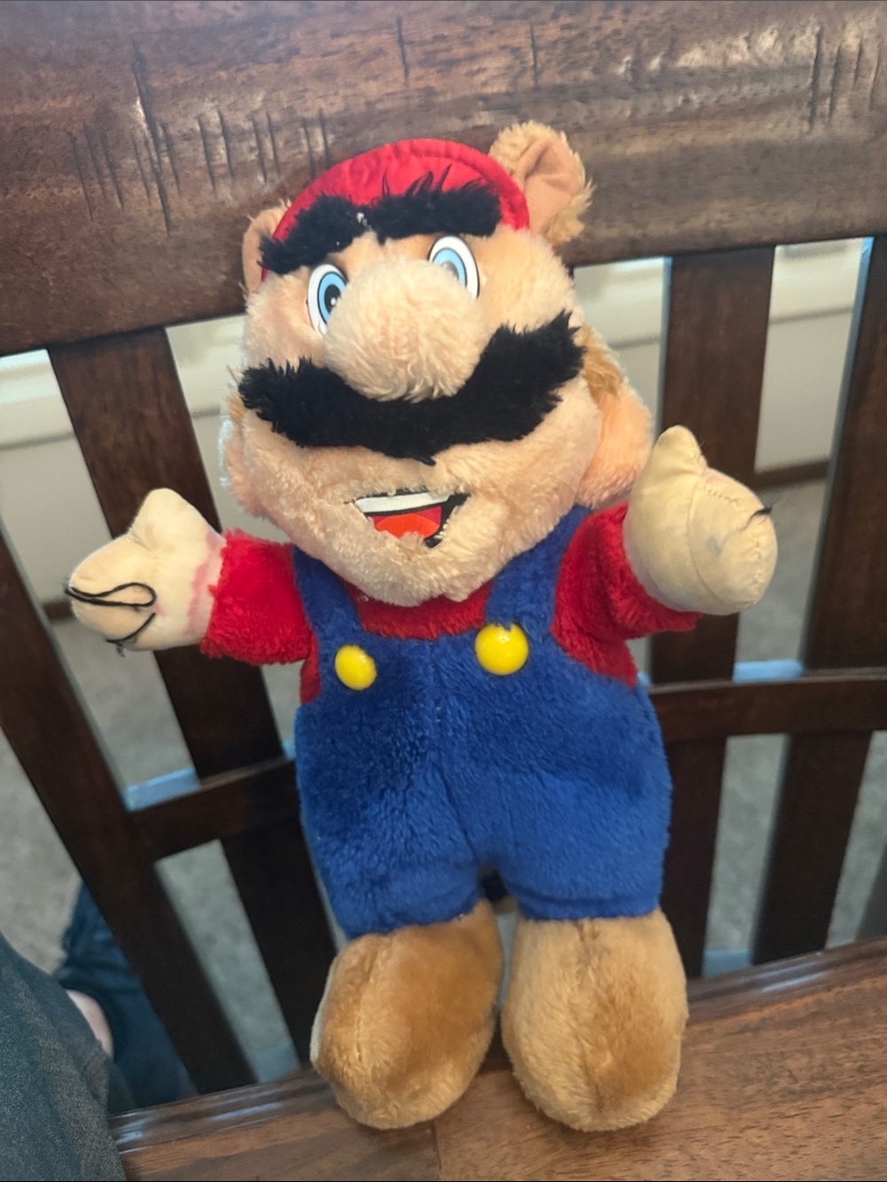 1990 Acme Super Mario Bros 3 Plush Tanooki Suit Stuffed Toy Vintage 12 inches